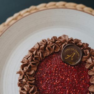 Gâteau choco framboise