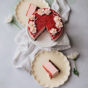 Gâteau mousse à la framboise